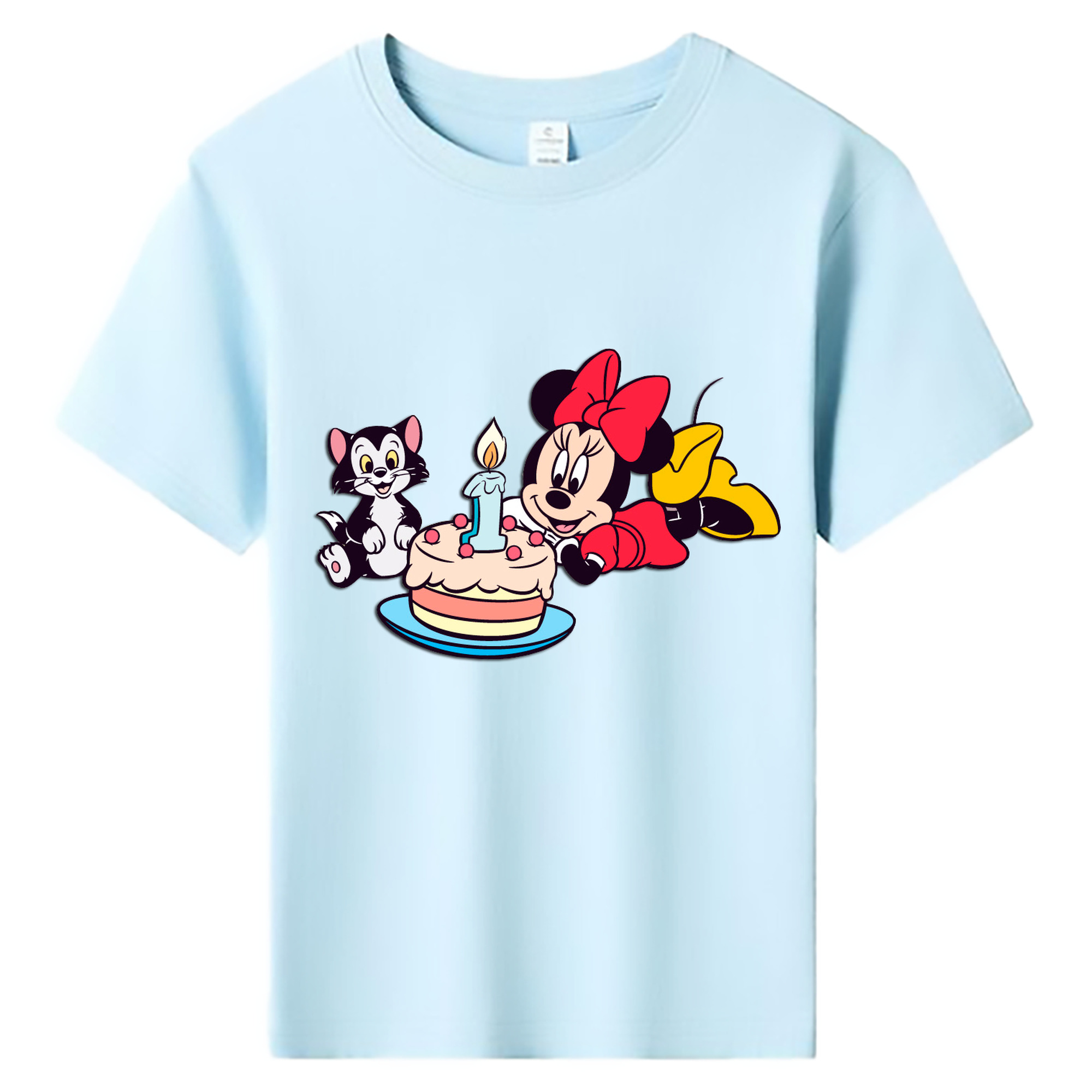 ミッキーマウス Mickey Mouse 綿100％キッズTシャツ（フロントプリント）